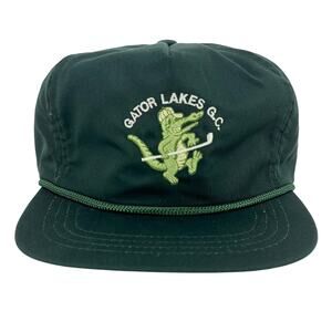 90s Gator Lakes Golf Course dark green hat 1990s vintage
